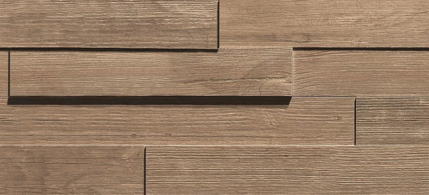 Мозаика Axi Brown Chestnut Brick 3D (20x44) AMWE AMWE