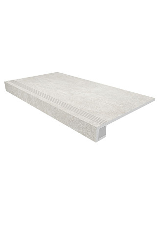 Комплект (Ступень SR00 (33x120) непол. (прямоугол. бортик) с насечками + подступенок (14,5x120)