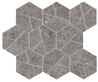 Мозаика Boost Stone Smoke Mosaico Hex (25x28.5) A7C0