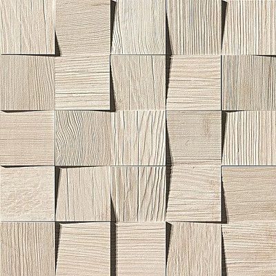 Мозаика Axi White Pine Mosaico 3D (35x35) AMV7