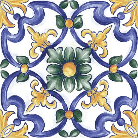 Керамогранит RC8J Amuri Decoro Maiolica Tappeto 3 Glossy 20х20 RT