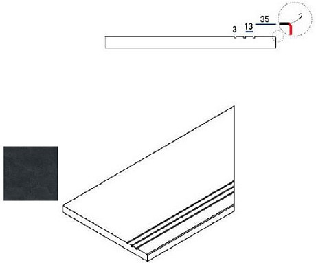 Titanio Bordo Grip Dx 620090000420 (30x60)