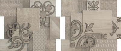 Декор 9516 Comp.ceniza gris sin fin II (23.2x19.9)