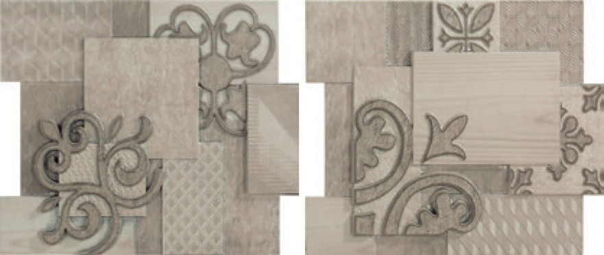 Декор 9516 Comp.ceniza gris sin fin II (23.2x19.9)