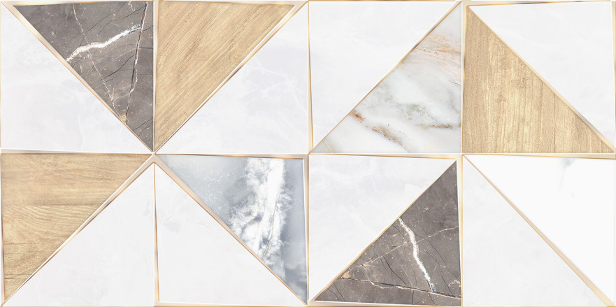 Плитка настенная Triangle Mix (24.9x50) WT9TRI55 WT9TRI55