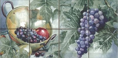 Декор Composicion Acuarela Uvas (20x40)