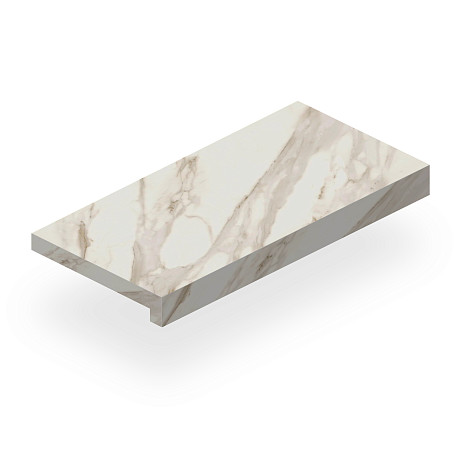 Ступень Marvel Meraviglia Calacatta Bernini Scalino Lapp. AJWI (33x120)