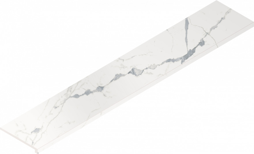 Ступень фронтальная Stellaris Statuario White Scalino(33x160) 620070002612