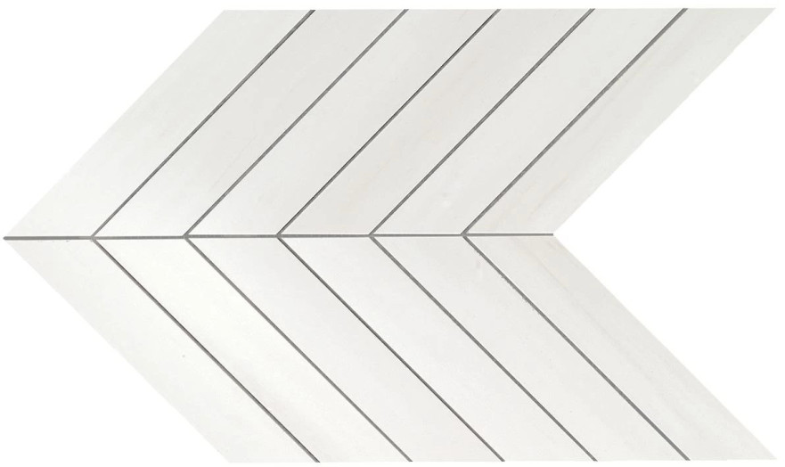Marvel Bianco Dolomite Chevron Wall 9SCD 9SCD
