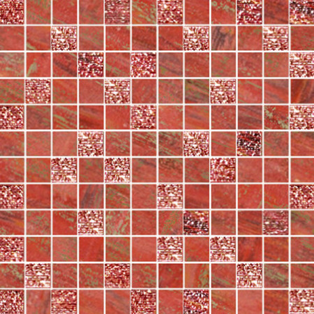 Мозаика Mosaico Lux Quadretti Rosso