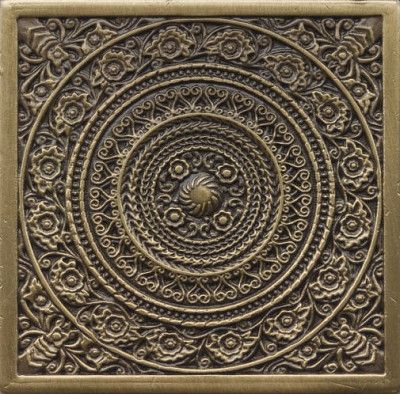 Вставка Rosal Satined brass (бронза сатинированная) 6х6