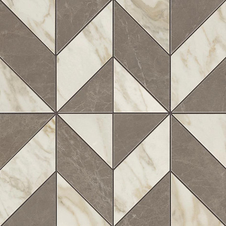 Мозаика Marvel Gris-Calacatta Mosaico Cubes Lapp. (36.5x36.5) AEPU