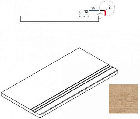 Бортик Olive Bordo Grip 620090000238 (30x60)
