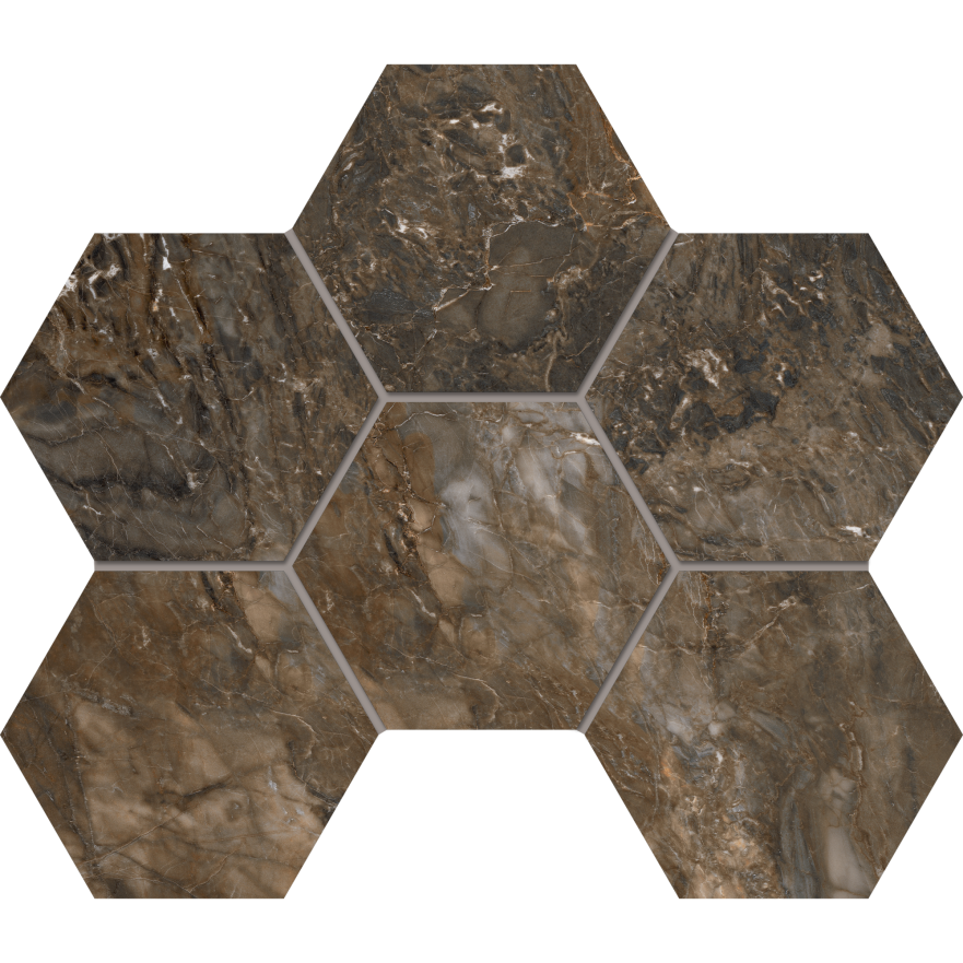 Мозаика BR04 Hexagon (25x28,5) полиров. BR 04