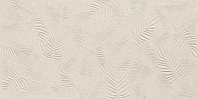 Керамическая плитка 3D Wall Carve Leaf Ivory (40x80) A579