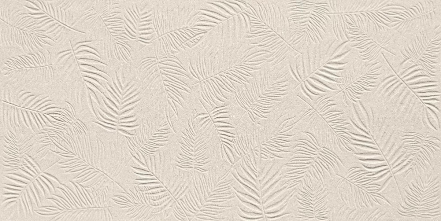 3D Wall Carve Leaf Ivory 40x80 A579 A579