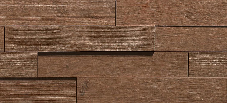 Мозаика Axi Dark Oak Brick 3D (20x44) AMWF