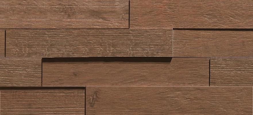 Мозаика Axi Dark Oak Brick 3D (20x44) AMWF AMWF