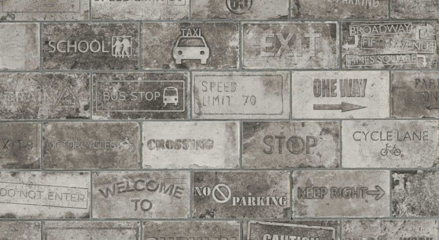 Керамогранит ROAD SIGNS MIX WALL STREET (10x20) 1048426 1048426