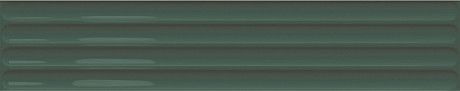 Керамическая плитка Plinto Out Green Gloss 10,7*54,2