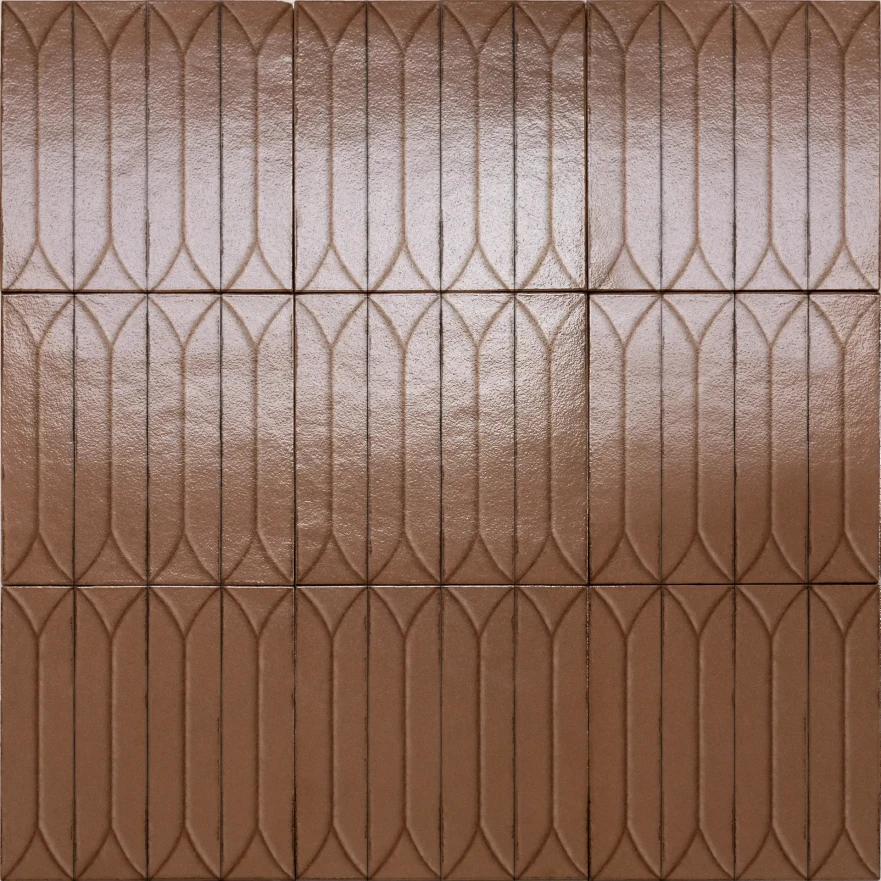 Керамогранит Marazzi Terramater 9.1x37.5 Cotto 3d Losanga Lux MPM2