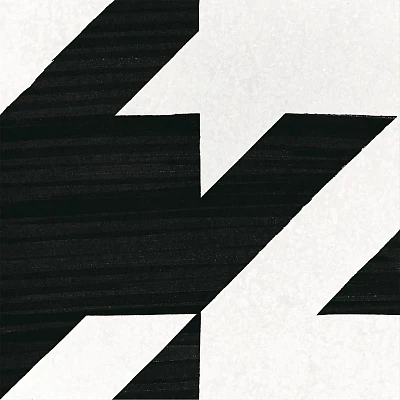 Керамогранит Caprice Tweed B&W (20x20)