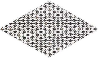 Настенная плитка Rhombus Wall Pattern B&W