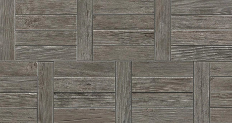 Мозаика Axi Grey Timber Treccia (28x53) AMWP