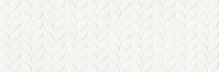 Керамическая плитка RA6J Vida Struttura Foglia 3D Bianco Rett 30x90 RA6J