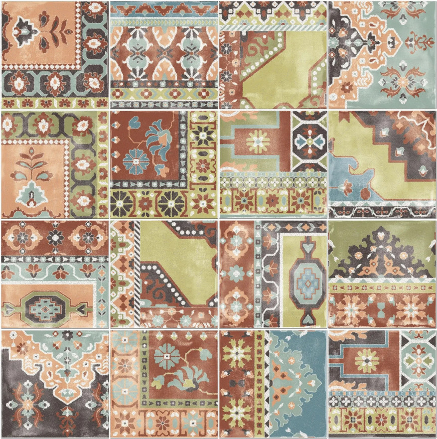 Керамогранит Play Carpet mix multicolor PF60003351 (20x20) PF60003351