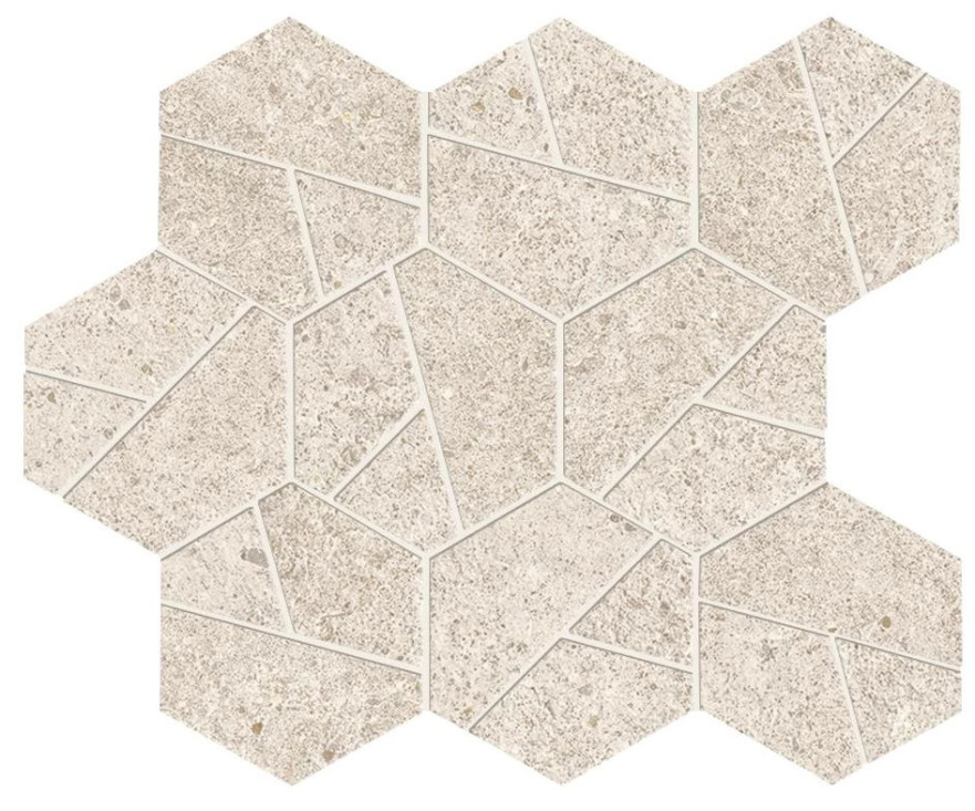 Boost Stone White Mosaico Hex A67I A67I