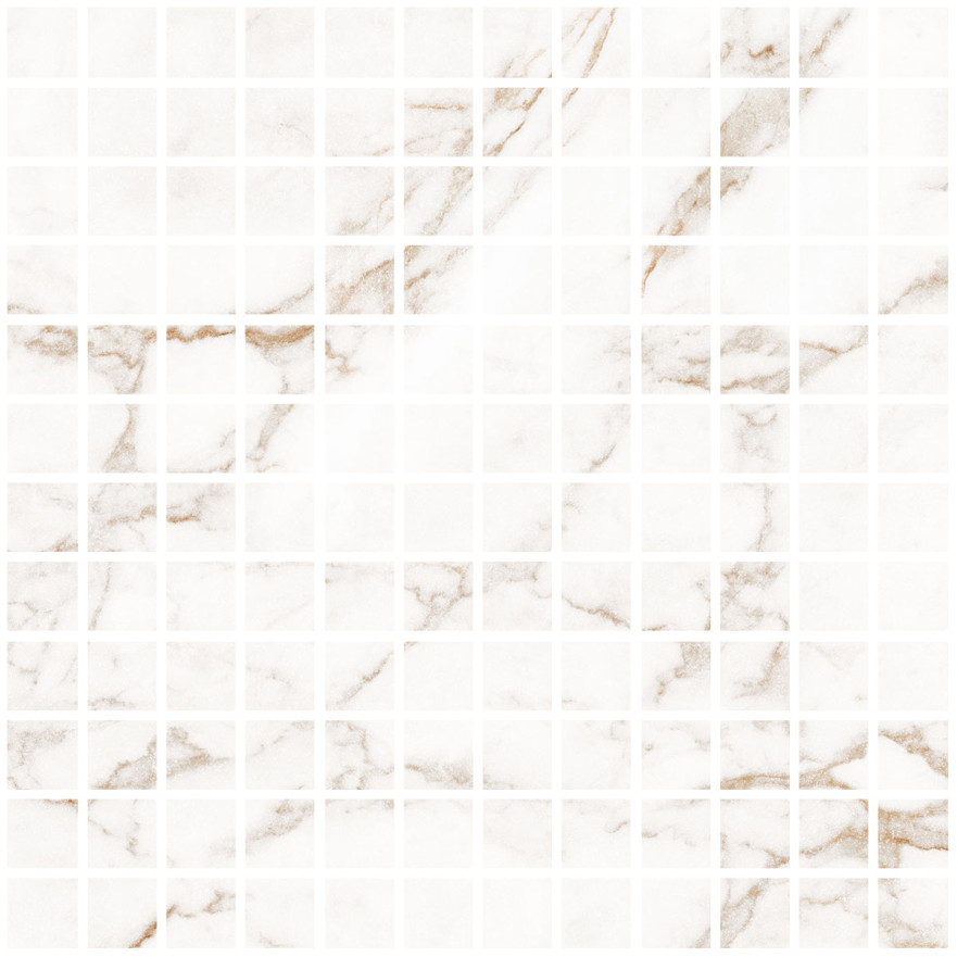 Мозаика Blanc Statuario Gold Mosaic 25 Soft (30x30) LV10634 LV10634