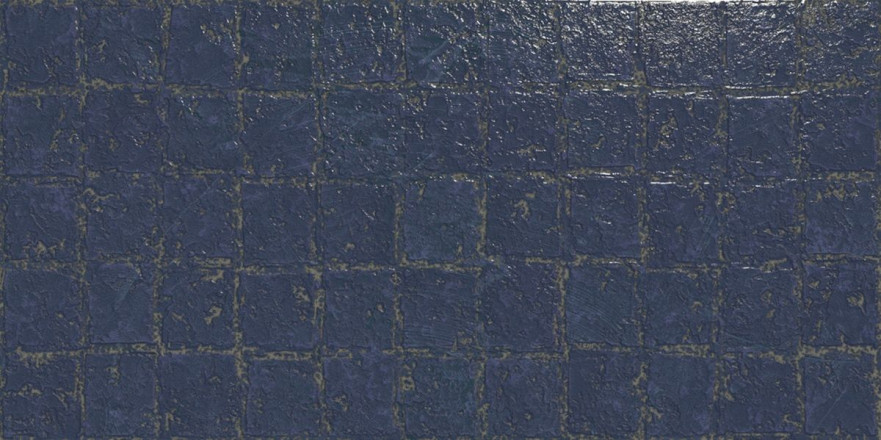 Керамическая плитка Abstra Blue Blocks Shiny 50x100 4-142-4