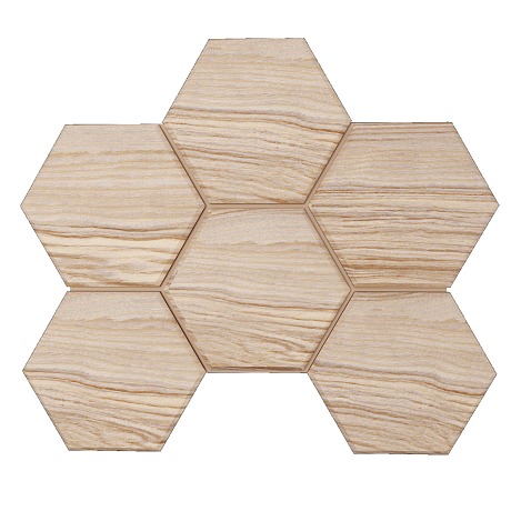 Мозаика SI03 Hexagon (25x28,5)x10 непол.