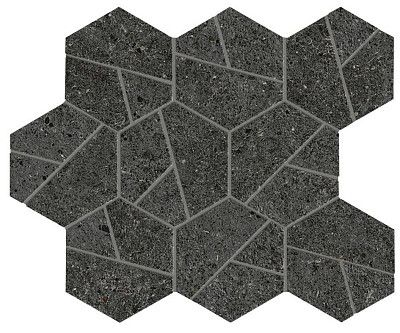 Мозаика Boost Stone Tarmac Mosaico Hex (25x28.5) A7C2