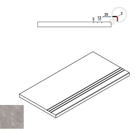 Rock Bordo Grip 620090000391 (30x60)