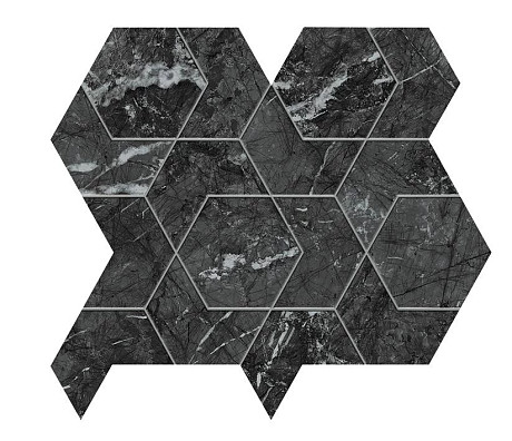 Мозаика Marvel Grigio Intenso HEX Lapp. (25.4x29.6) AOV0