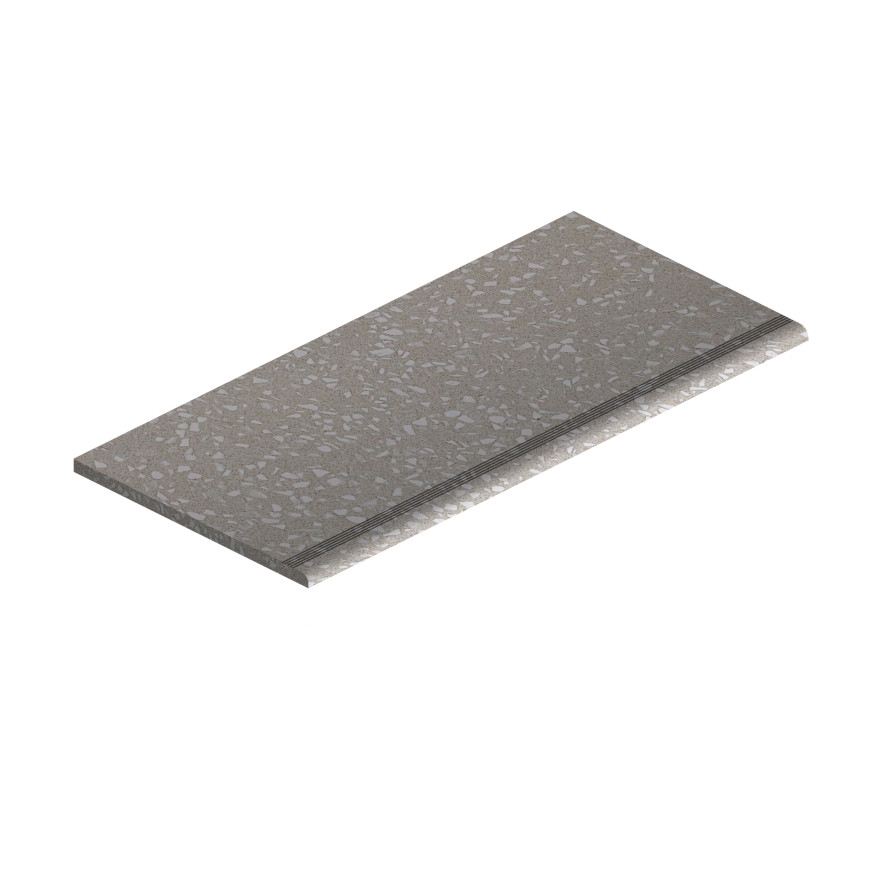 Ступень Marvel Terrazzo Pearl Gradino Matt (30x60) AUDC