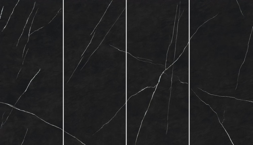 Керамогранит Marvel Meraviglia Black Origin - 6mm Lapp. Kit Endless 4pcs AKQW (120x278) AKQW