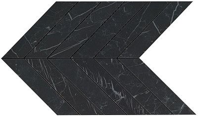 Мозаика Marvel Nero Marquina Chevron Wall (25x30.5) 9SCN