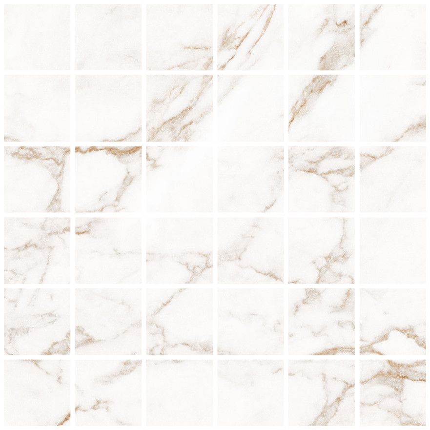 Мозаика Blanc Statuario Gold Mosaic 55 Soft (30x30) LV10638 LV10638
