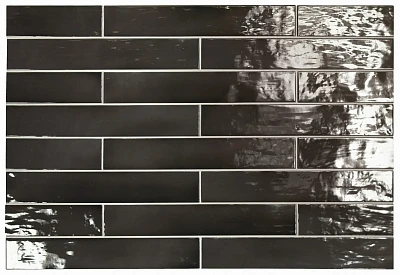 Керамическая плитка Manacor Black (6.5x40) 26926