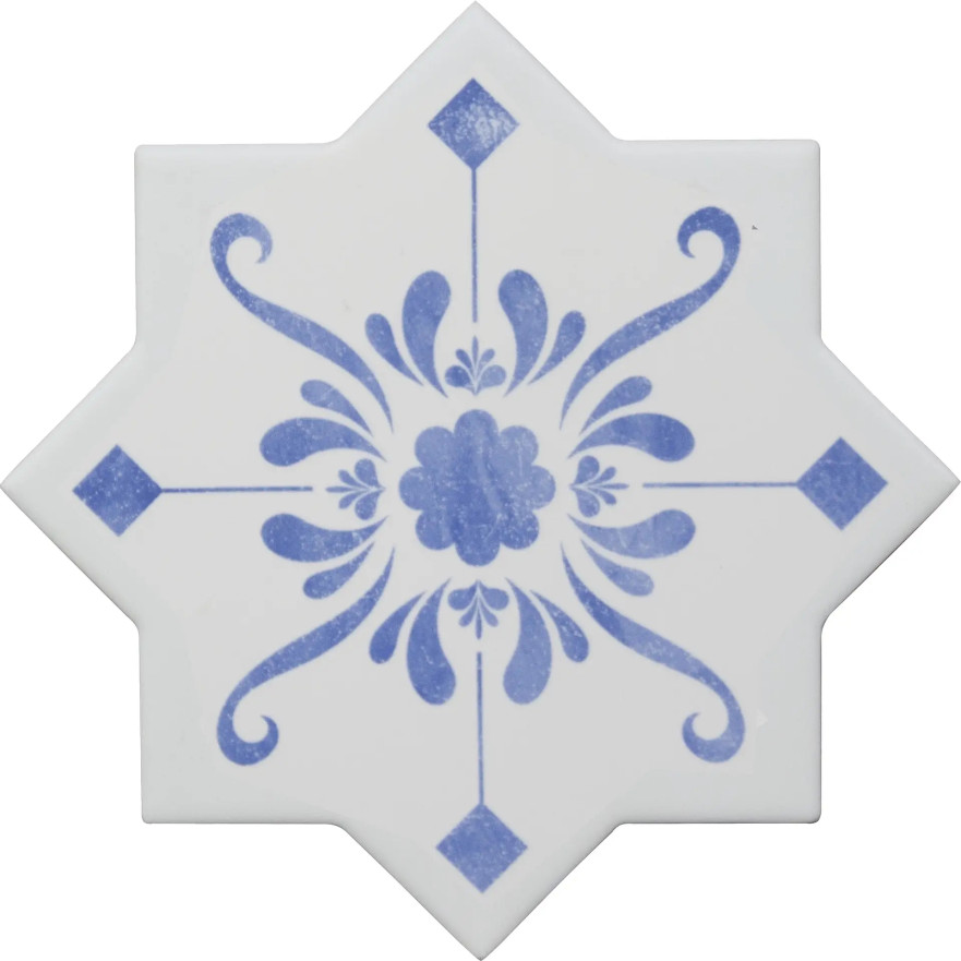 Керамогранит BECOLORS STARDEC. STENCIL ELECTRIC BLUE (13.25x13.25) CV67392 CV67392