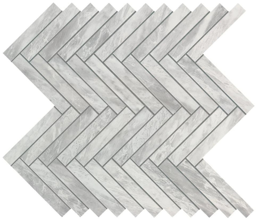 Marvel Bardiglio Grey Herringbone Wall 9SHB 9SHB
