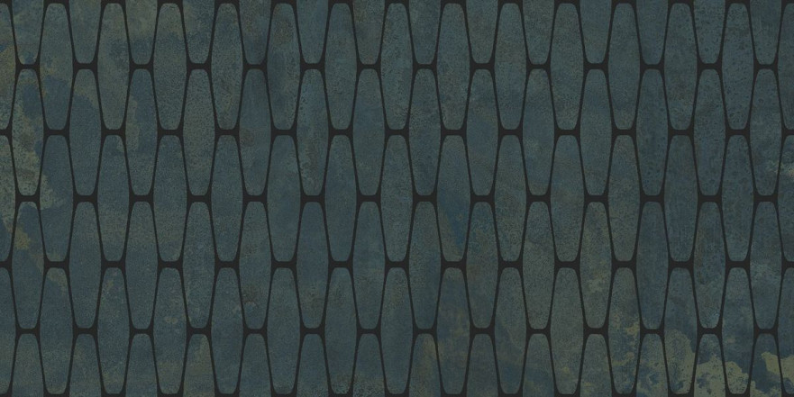 Керамогранит Illusion Turquoise Stamp Lappato 50x100 4-140-5