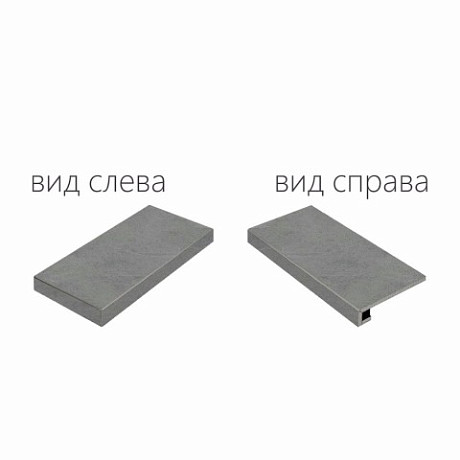 Ступень угловая левая Materia Carbonio Scalino Angolare Sx 620070000824 (33x60)