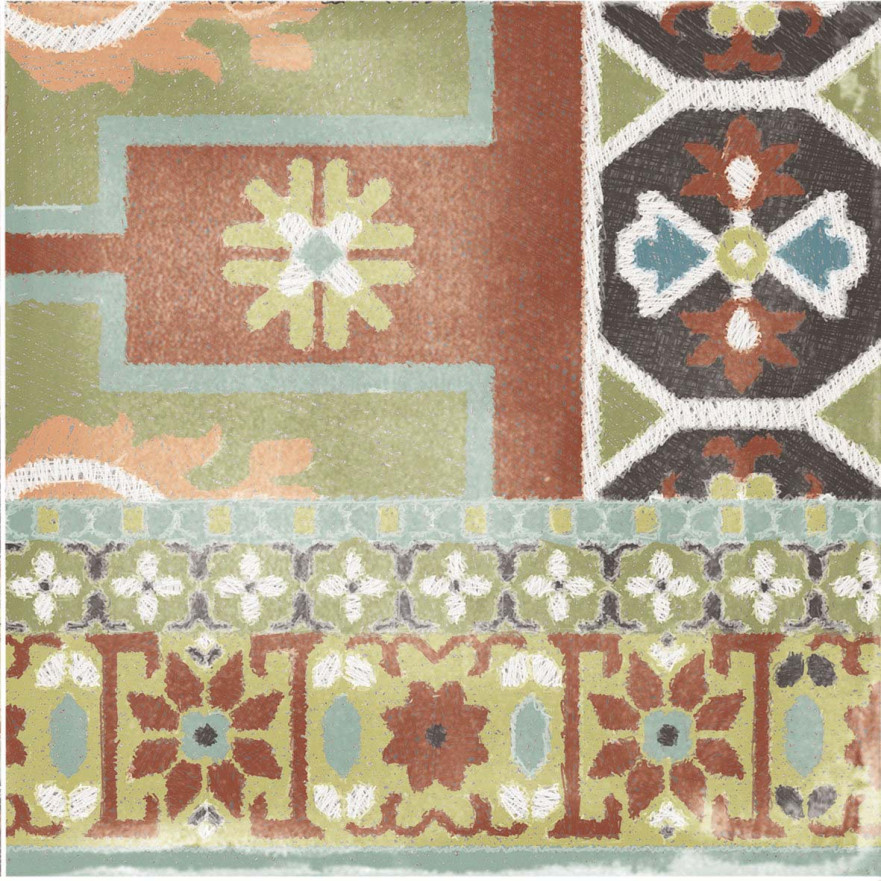 Керамогранит Play Carpet mix multicolor PF60003351 (20x20) PF60003351