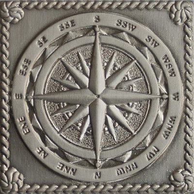 Вставка Windrose Satined silver (серебро сатинированная) 5х5