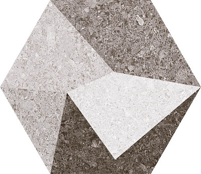 Керамогранит Kaleidos Grey Hex (22x25)