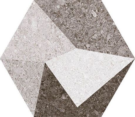 Керамогранит Kaleidos Grey Hex (22x25)